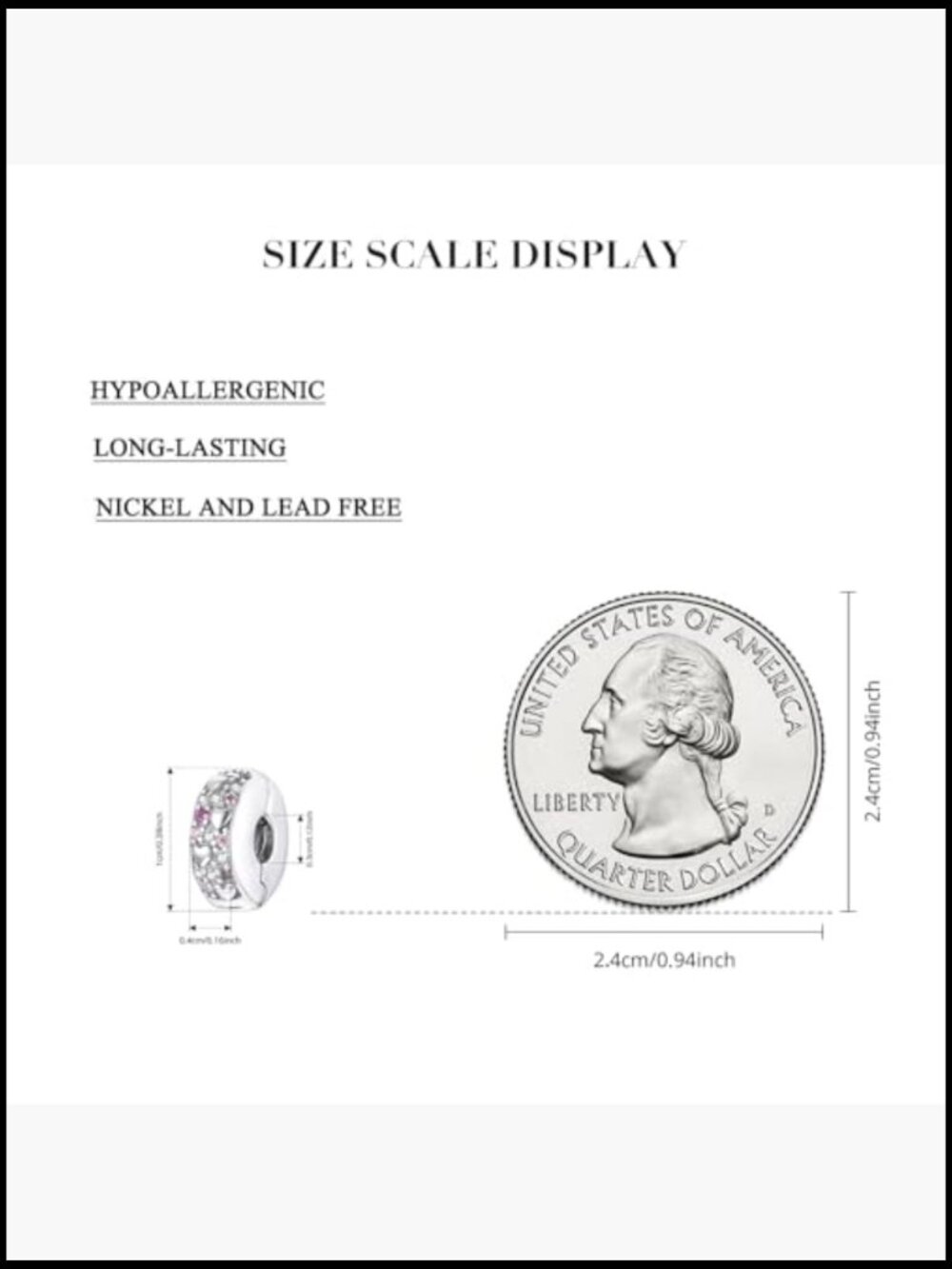 Sterling Silver Bead Charms Stopper Spacers For Bracelets Charm Bracelet Making View 4
